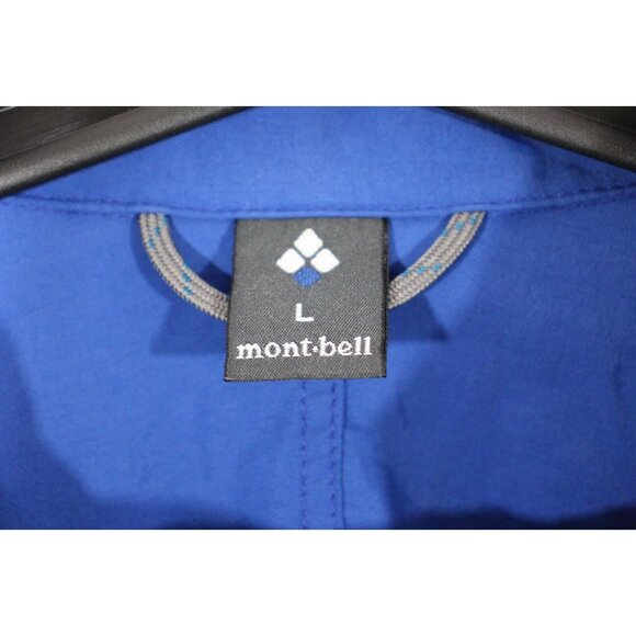 Montbell Mens Large Embroidered Spell Out Nylon Lightweight Jacket B909 - Picture 4 of 6